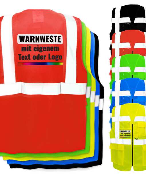 Multifunktionsweste mit Taschen und Reißverschluss selbst gestalten