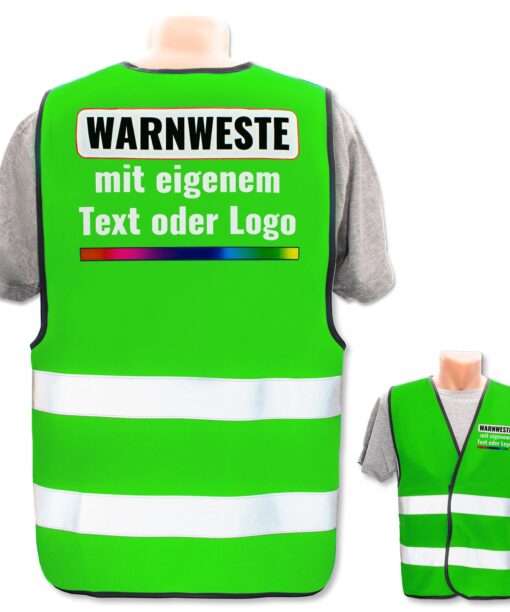 Warnwesten mit zwei Leuchtstreifen selbst gestalten // viele Farben und Größen 16 Warnwesten mit zwei Leuchtstreifen viele Farben und Groessen vollfarbiger Digitaldruck 4c w PIXI 256521 30002 3