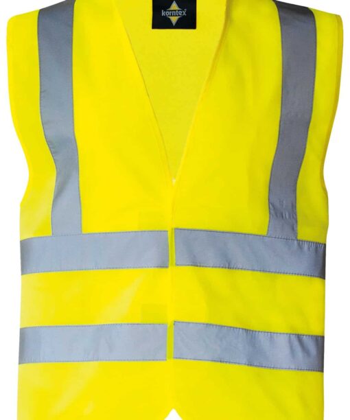 Vier-Streifen-Warnweste mit Klettverschluss 14 4 Streifen Westen in vielen Farben mit eigenem Text oder Grafik PIXI 268238 30008 1 1