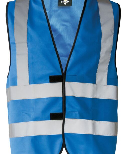 Vier-Streifen-Warnweste mit Klettverschluss 20 4 Streifen Westen in vielen Farben mit eigenem Text oder Grafik PIXI 268238 30008 3 1