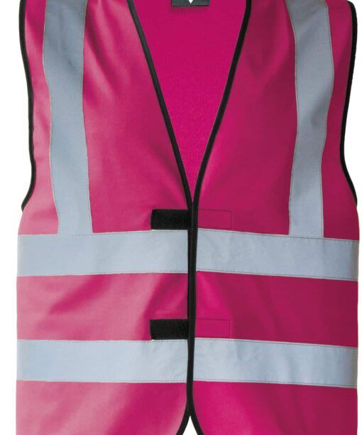 Vier-Streifen-Warnweste mit Klettverschluss 17 4 Streifen Westen in vielen Farben mit eigenem Text oder Grafik PIXI 268238 30008 6 1