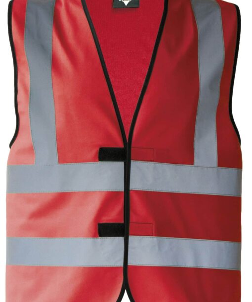 Vier-Streifen-Warnweste mit Klettverschluss 18 4 Streifen Westen in vielen Farben mit eigenem Text oder Grafik PIXI 268238 30008 8 1
