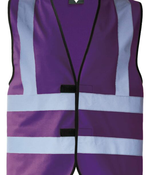 Vier-Streifen-Warnweste mit Klettverschluss 21 4 Streifen Westen in vielen Farben mit eigenem Text oder Grafik PIXI 268238 30008 9 1