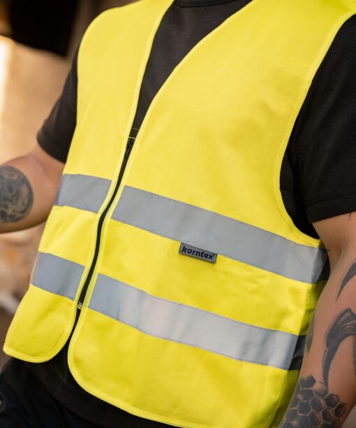 Reißverschluss-Warnwesten mit zwei Leuchtstreifen 12 Reissverschlusswesten mit zwei Leuchtstreifen PIXI 279819 500281170 1