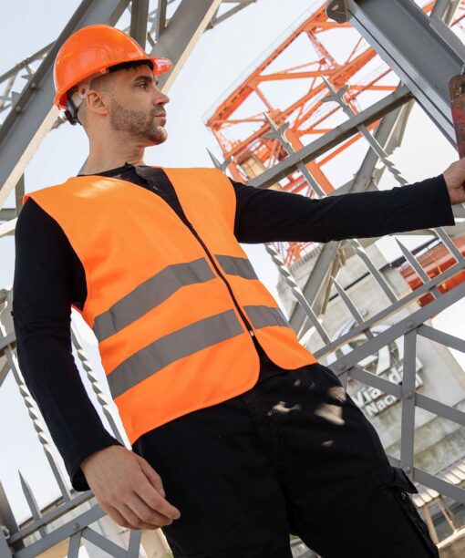 Reißverschluss-Warnwesten mit zwei Leuchtstreifen 13 Reissverschlusswesten mit zwei Leuchtstreifen PIXI 279819 500281170 2