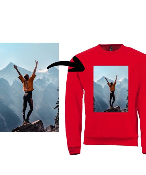 Pullover selbst gestalten mit eigenem Foto Logo oder Text weiches Mischgewebe vollfarbig bedruckt PIXI 271125 18077 4