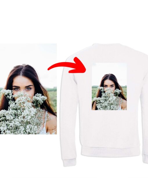 Pullover selbst gestalten mit eigenem Foto Logo oder Text weiches Mischgewebe vollfarbig bedruckt PIXI 271125 18077 9