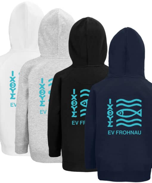 Bio-Hoodie (Kinder) mit Logo der EV Frohnau
